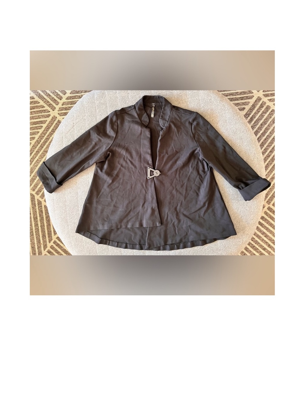 IC By Connie K Medium Black 3/4 Sleeve Jacket Orig $250 Excellent Condition